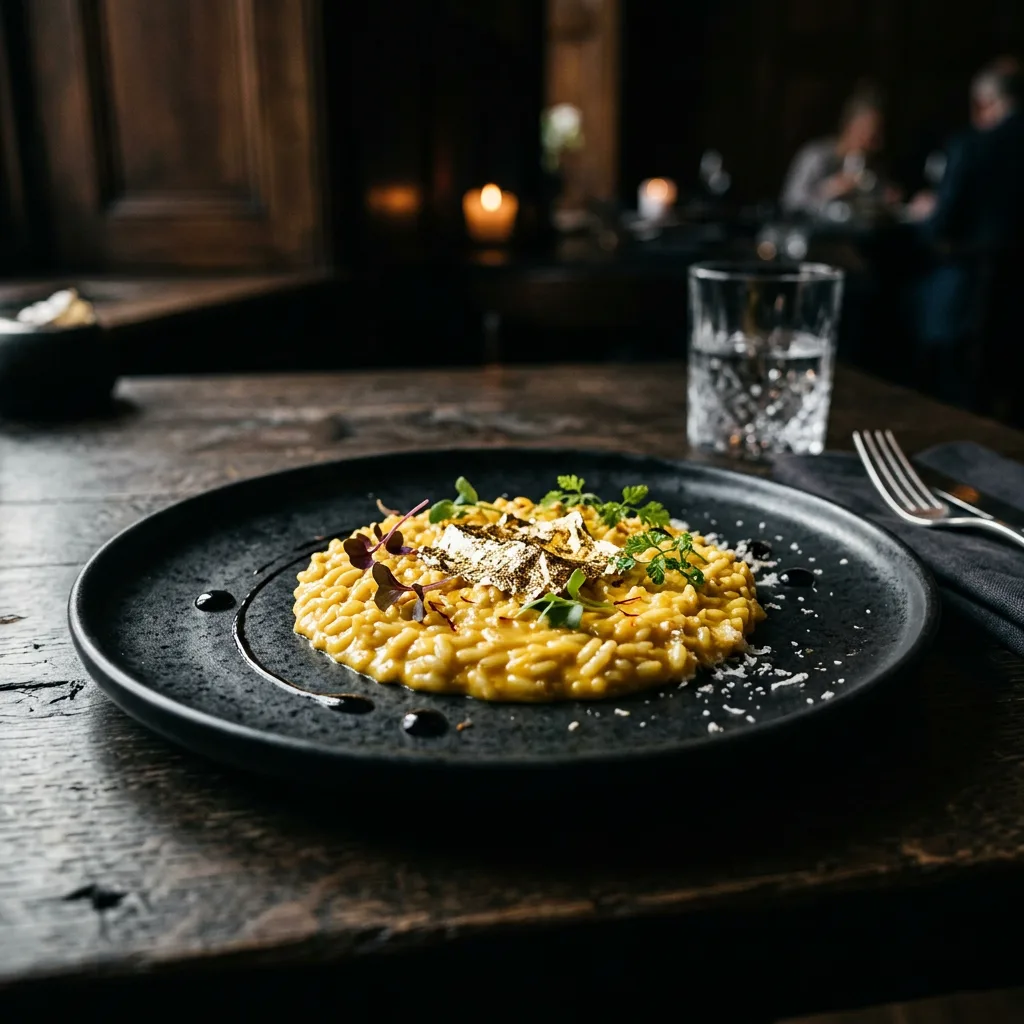 Risotto allo Zafferano, Foglia d'Oro
